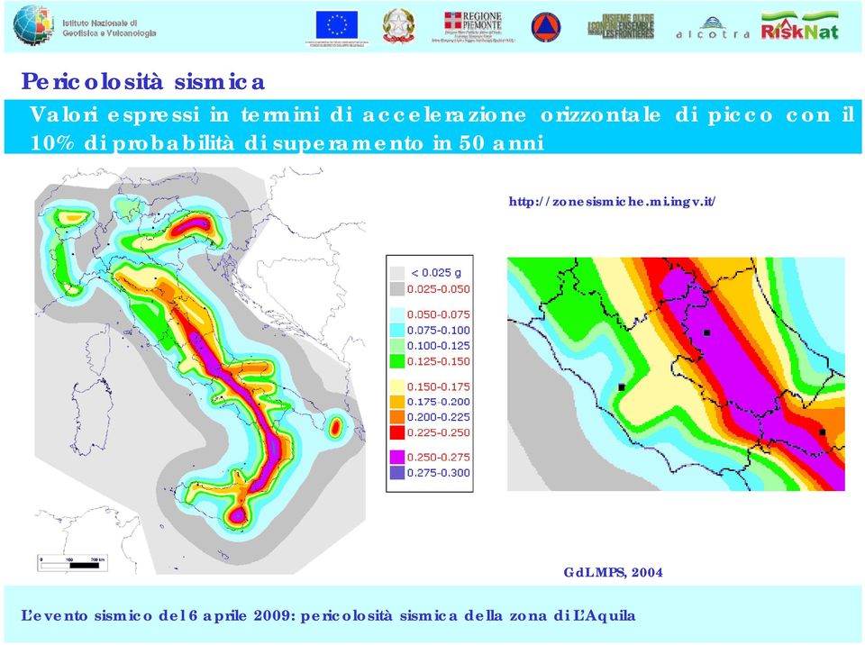 con il 10% di probabilità di superamento in