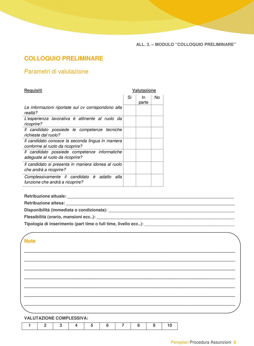 Il candidato conosce la seconda lingua in maniera conforme al ruolo da ricoprire? Il candidato possiede competenze informatiche adeguate al ruolo da ricoprire?