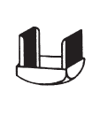 87 morsetto in plastica per pannelli e vetri 90-1 piedino in plastica nera cad. 0,23 0,23 - con viteria inox cad. 2,30 87P perno tipo cerniera 90-2 piedino copritesta per morsetto art.87 cad.