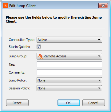 Utilizzo dei Jump Client per accedere agli endpoint Per accedere a un singolo computer Windows, Mac o Linux che non è su una rete accessibile, installare un Jump Client su tale sistema dalla pagina