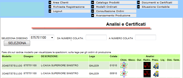 QUALITA, CERTIFICATI DI CONFORMITA, INTERNET Pubblicazione su Internet