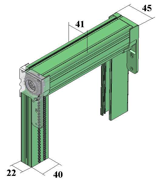 LIFE ZANZARIERA A CATENA O MOLLA-CATENA - Dimensioni del meccanismo di solo 1 cm. In questa maniera la larghezza è la stessa del modello a molla.