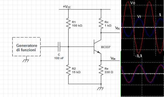 Tale circuito utilizza un transistor BJT NPN (in funzionamento ON-OFF) per separare galvanicamente l elemento di comando dal carico che può essere a tensioni molto superiori; in questo modo anche con