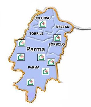 Il Distretto di Parma Comuni: Parma, Colorno, Mezzani, Sorbolo, Torrile Popolazione complessiva pari a 219.710 abitanti (di cui 190.284 nel capoluogo).