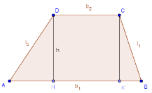 Geometria Equivalenza e misura delle aree Trapezio. Esercizi risolti.