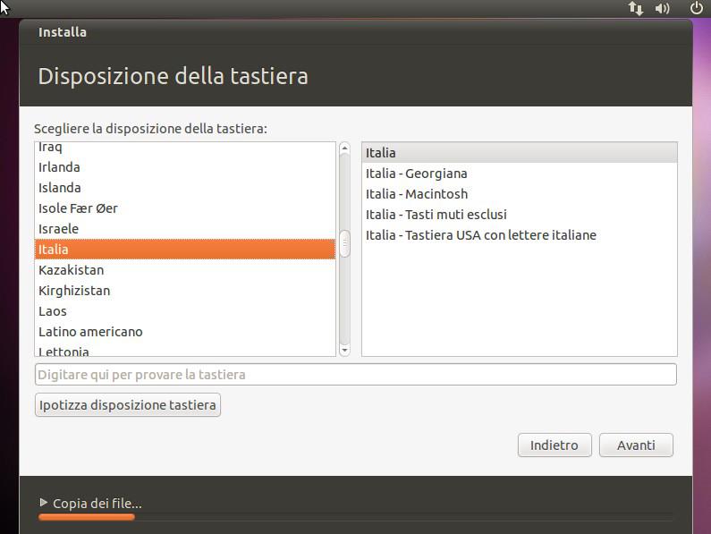 UBUNTU Scelta del