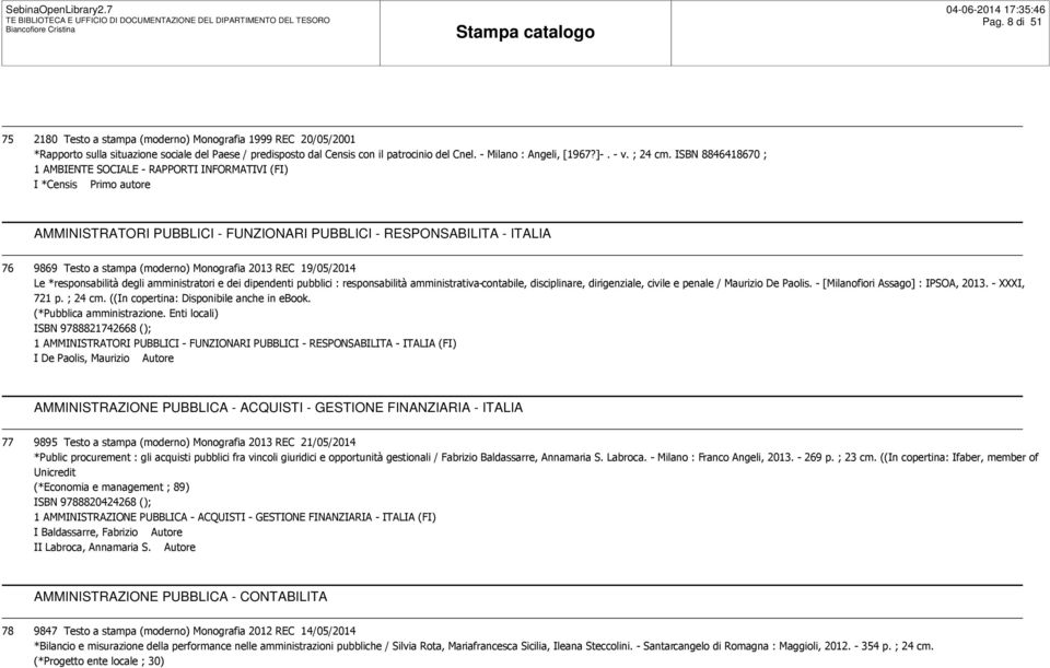 AMMINISTRAZIONE PUBBLICA - ACQUISTI - GESTIONE