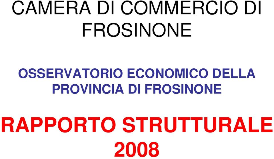 ECONOMICO DELLA PROVINCIA