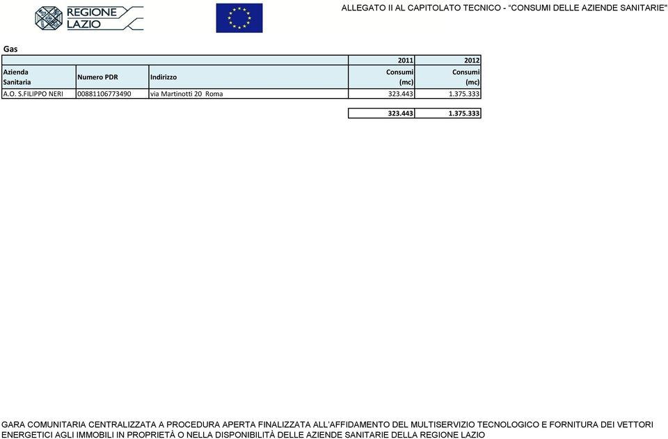 FINALIZZATA ALL AFFIDAMENTO DEL MULTISERVIZIO TECNOLOGICO E FORNITURA DEI VETTORI