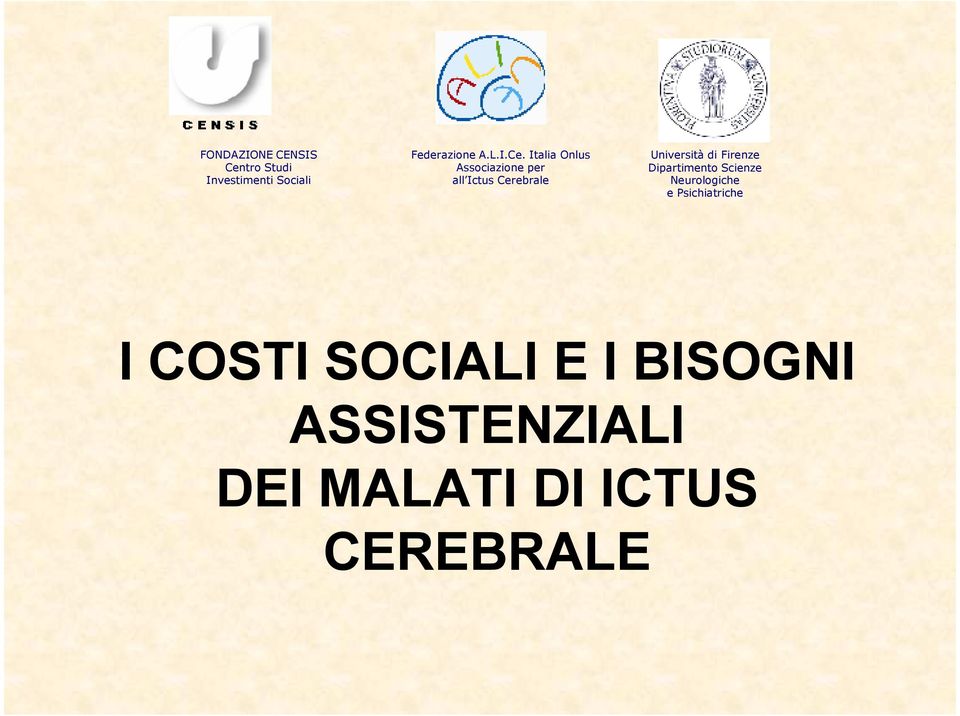 Italia Onlus Associazione per all Ictus Cerebrale Università di