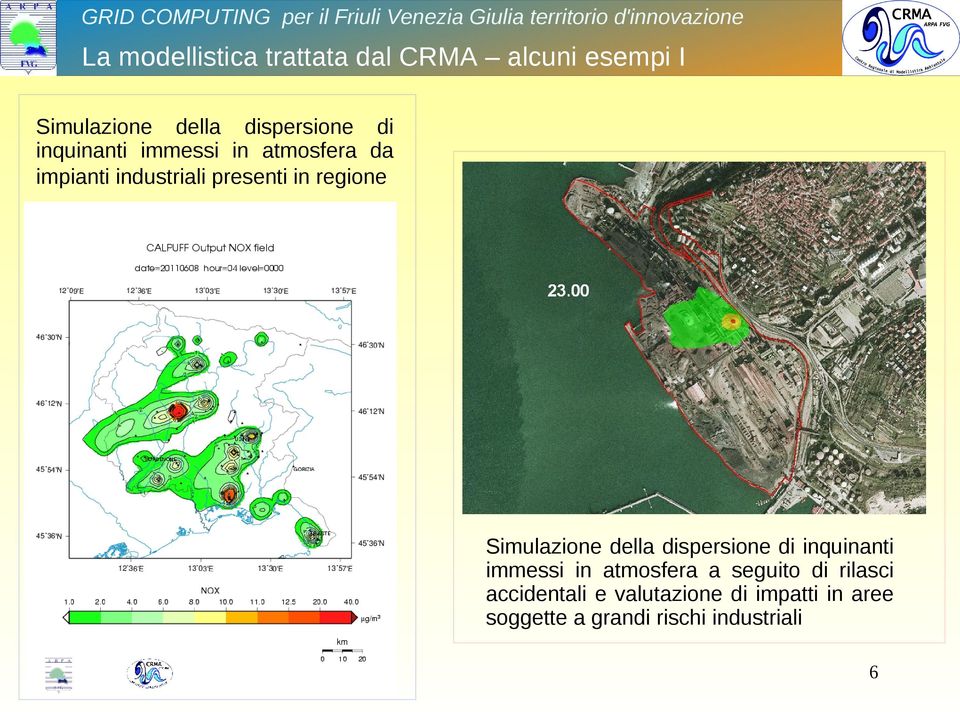 Simulazione della dispersione di inquinanti immessi in atmosfera a seguito di