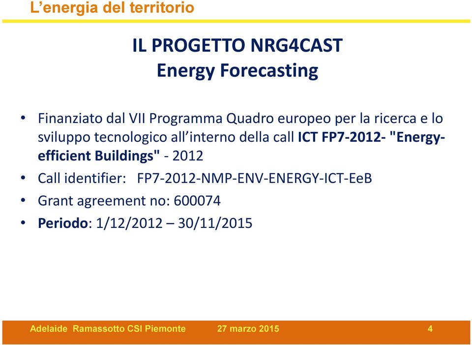 FP7-2012-"Energyefficient Buildings"- 2012 Call identifier:
