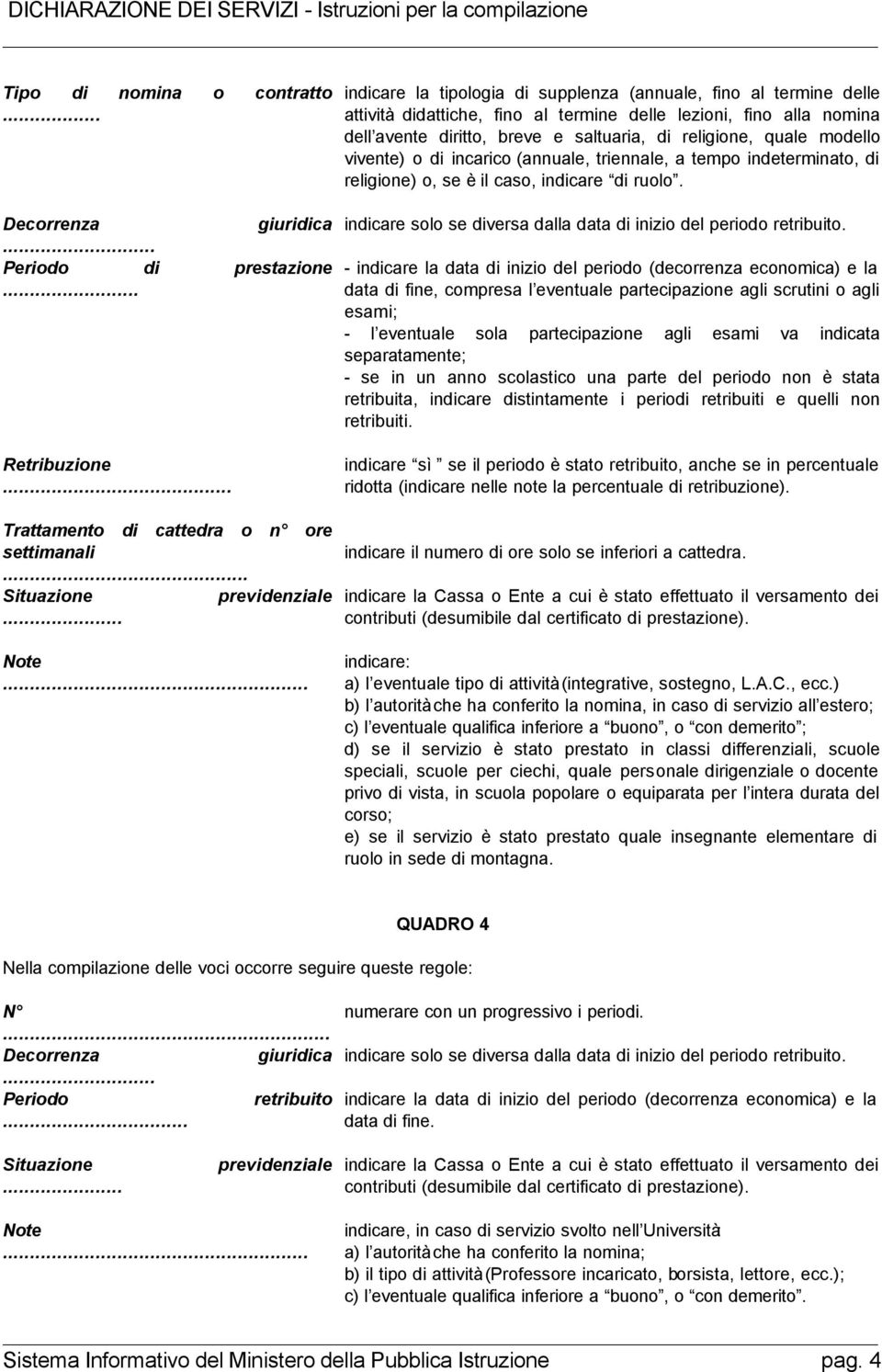 .. indicare la tipologia di supplenza (annuale, fino al termine delle attività didattiche, fino al termine delle lezioni, fino alla nomina dell avente diritto, breve e saltuaria, di religione, quale