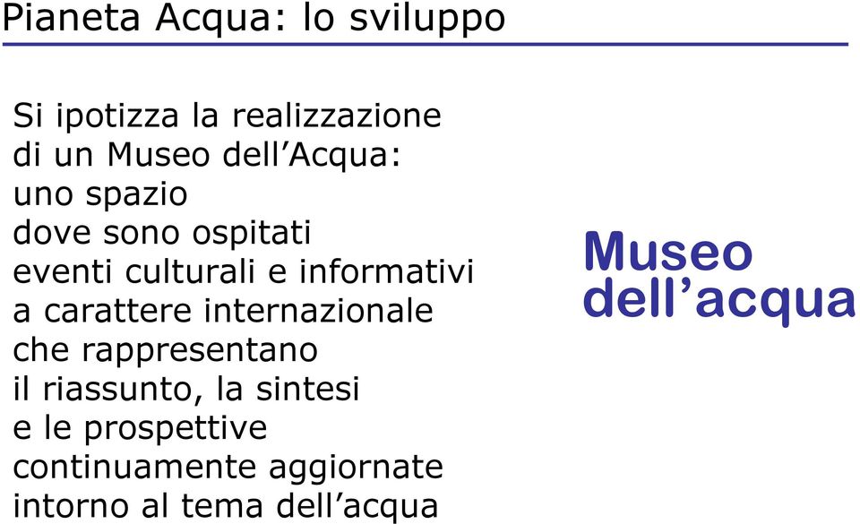 carattere internazionale che rappresentano il riassunto, la sintesi e le