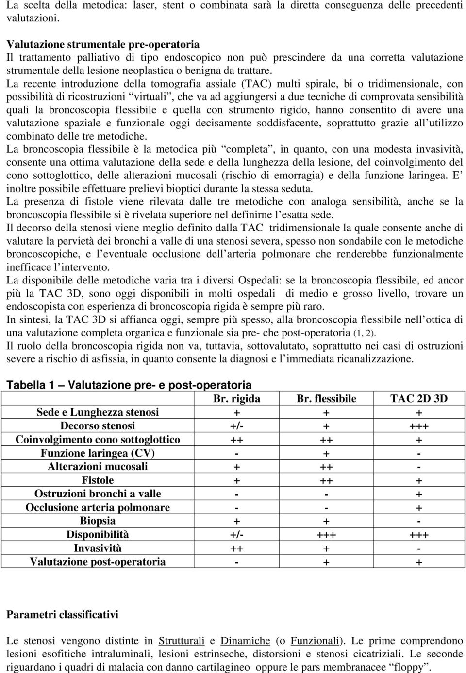 La recente introduzione della tomografia assiale (TAC) multi spirale, bi o tridimensionale, con possibilità di ricostruzioni virtuali, che va ad aggiungersi a due tecniche di comprovata sensibilità