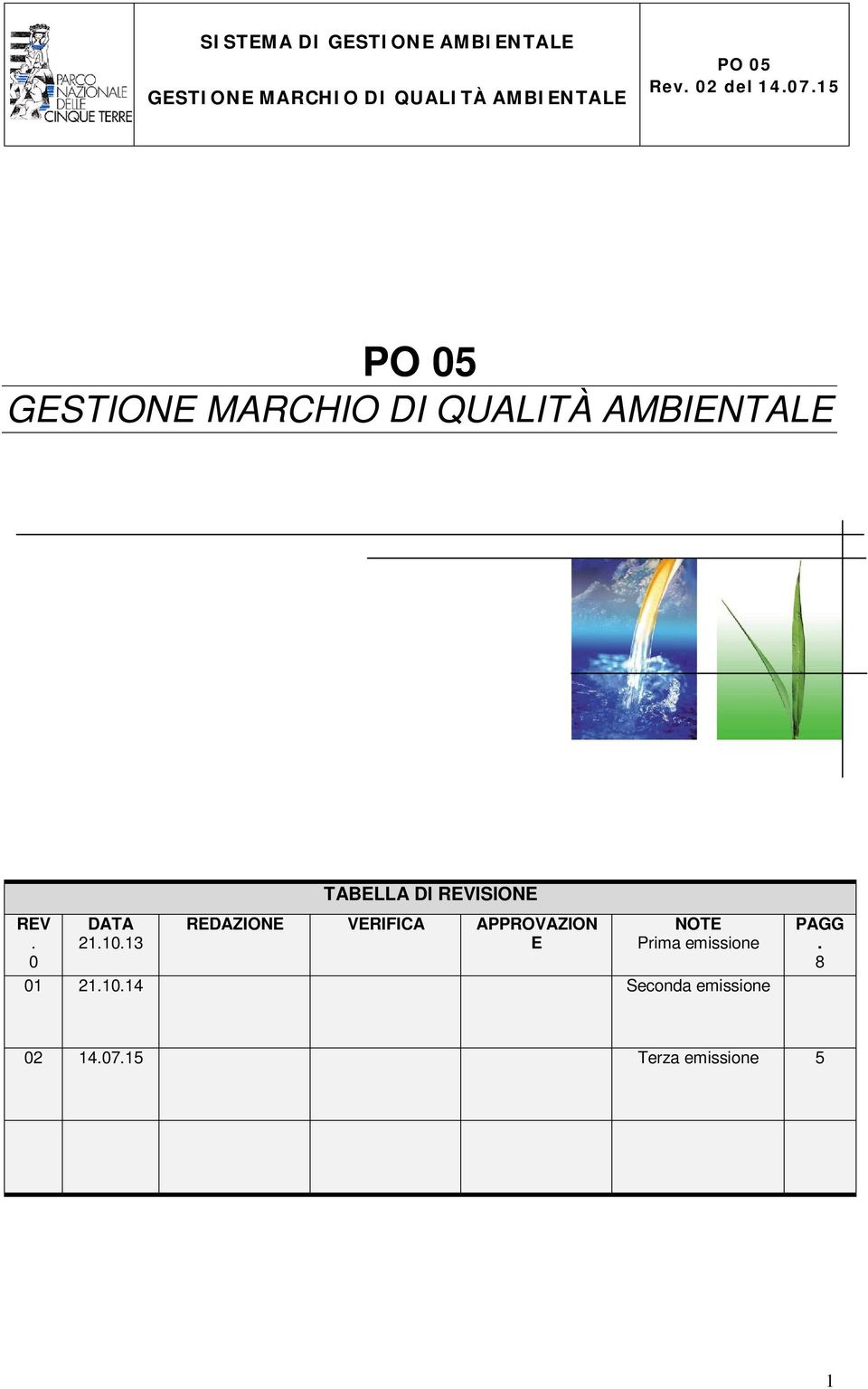 Prima emissione 01 21.10.