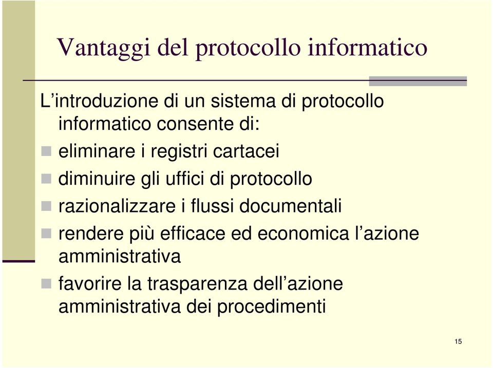 protocollo razionalizzare i flussi documentali rendere più efficace ed economica l