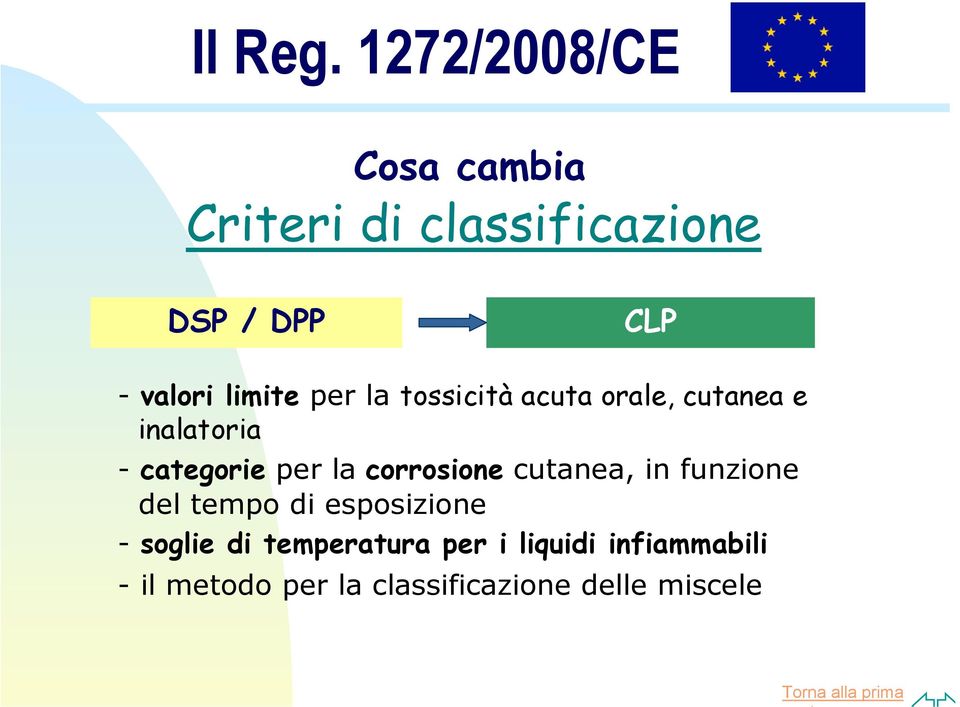 limite per la tossicità acuta orale, cutanea e inalatoria - categorie per la