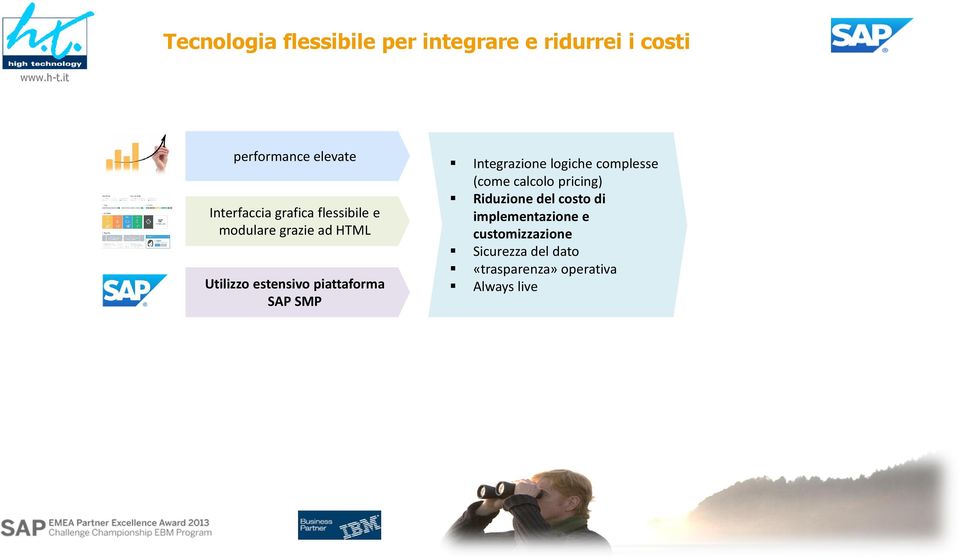 Utilizzo estensivo piattaforma SAP SMP Integrazione logiche complesse (come calcolo