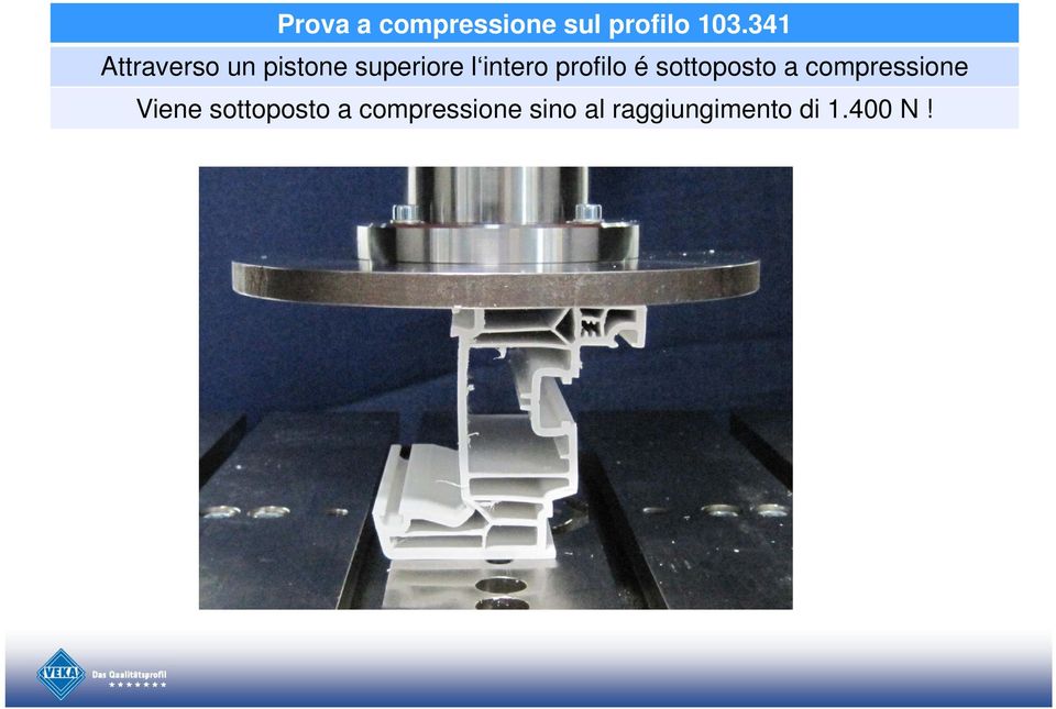 profilo é sottoposto a compressione Viene