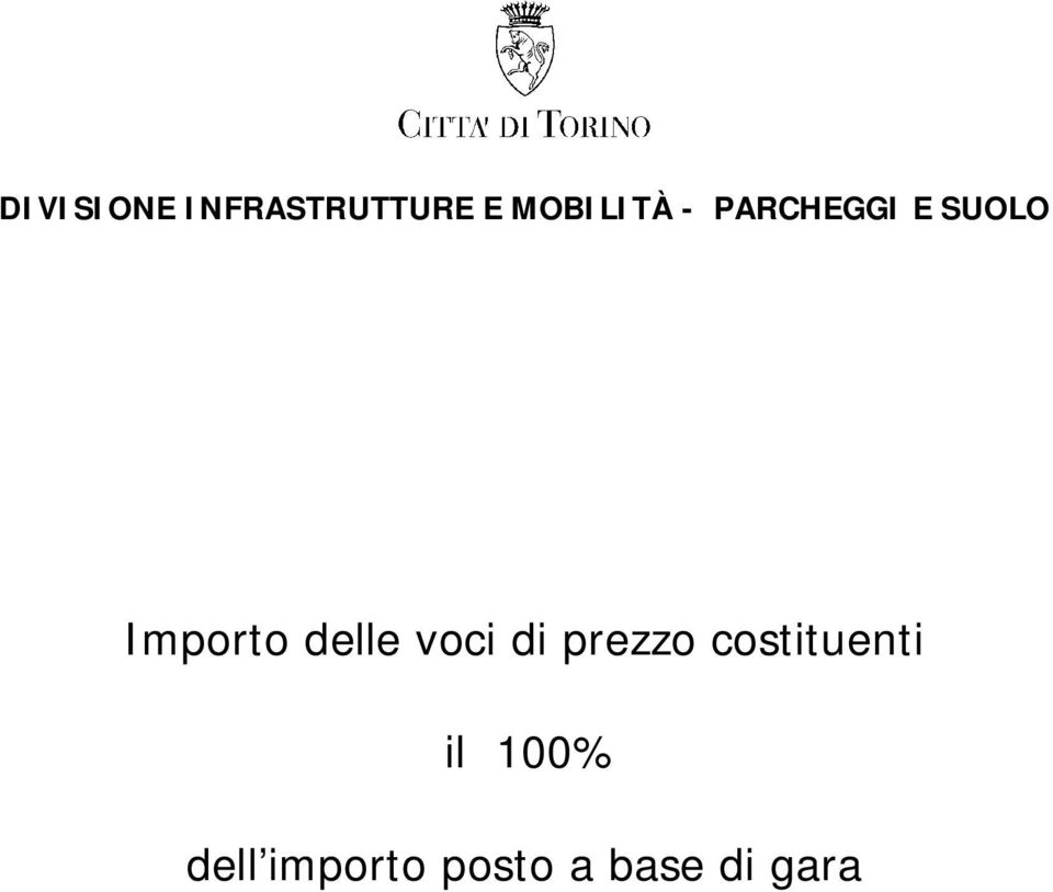 Importo delle voci di prezzo