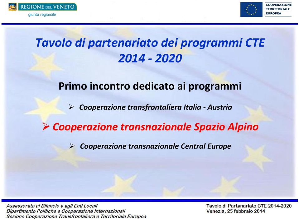 transfrontaliera Italia - Austria Cooperazione