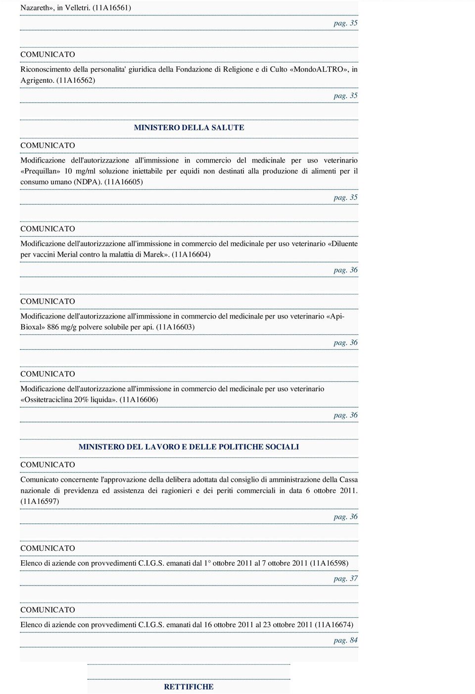 alla produzione di alimenti per il consumo umano (NDPA).