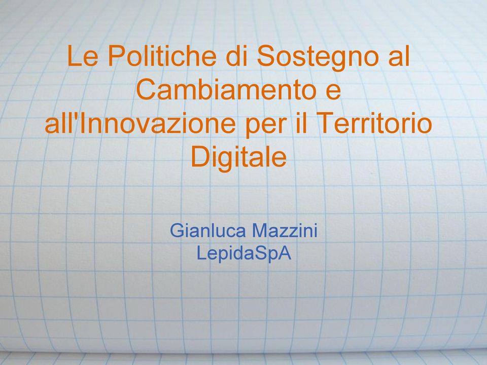 all'innovazione per il