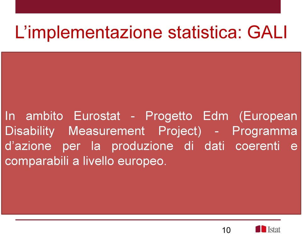 Measurement Project) - Programma d azione per la