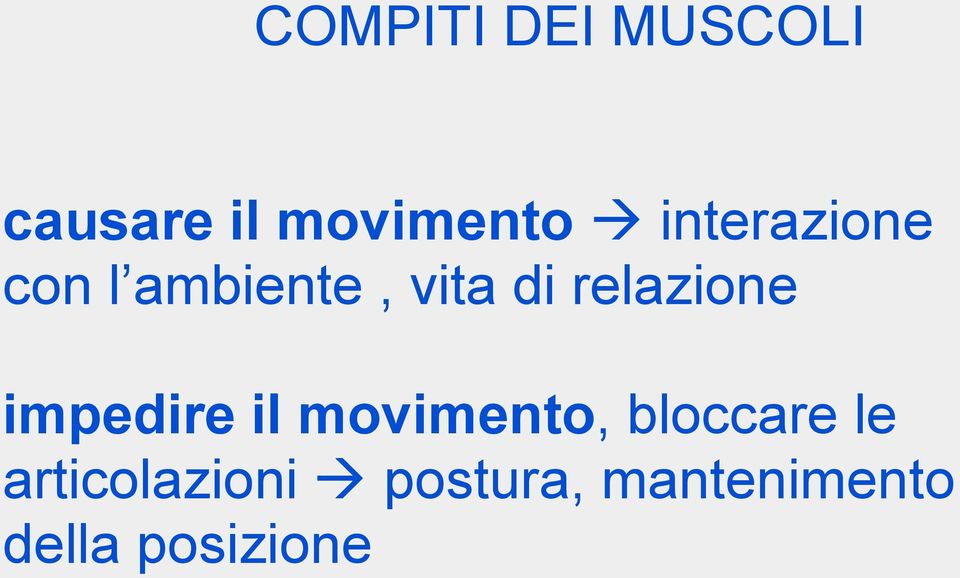 relazione impedire il movimento, bloccare