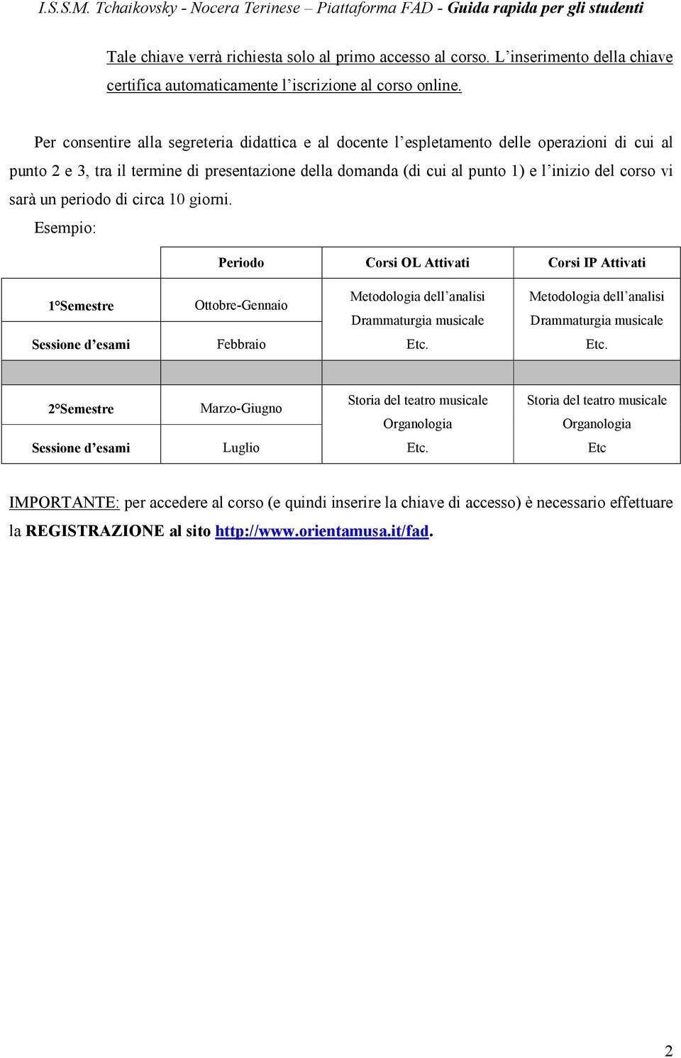 sarà un periodo di circa 10 giorni.