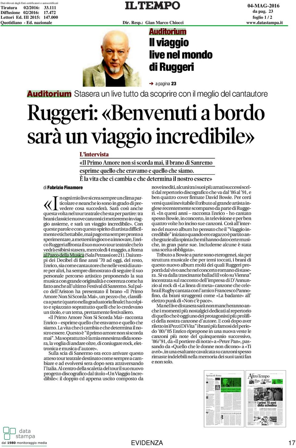 III 2015: 147.000 Quotidiano - Ed.