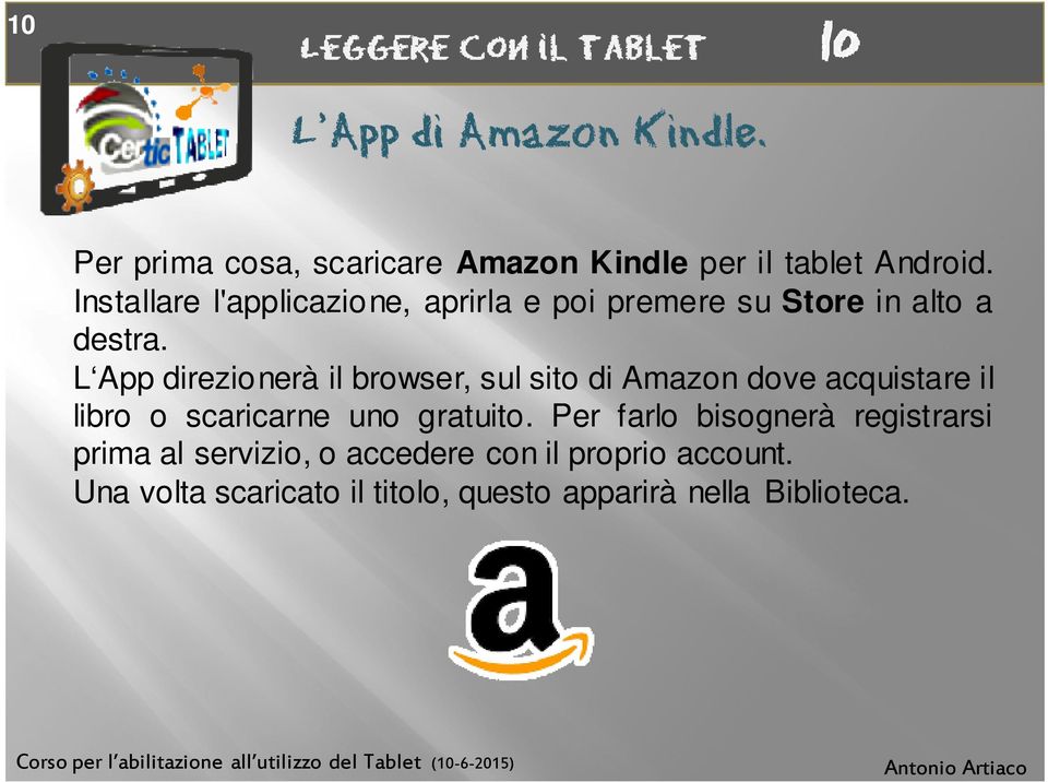 L App direzionerà il browser, sul sito di Amazon dove acquistare il libro o scaricarne uno gratuito.