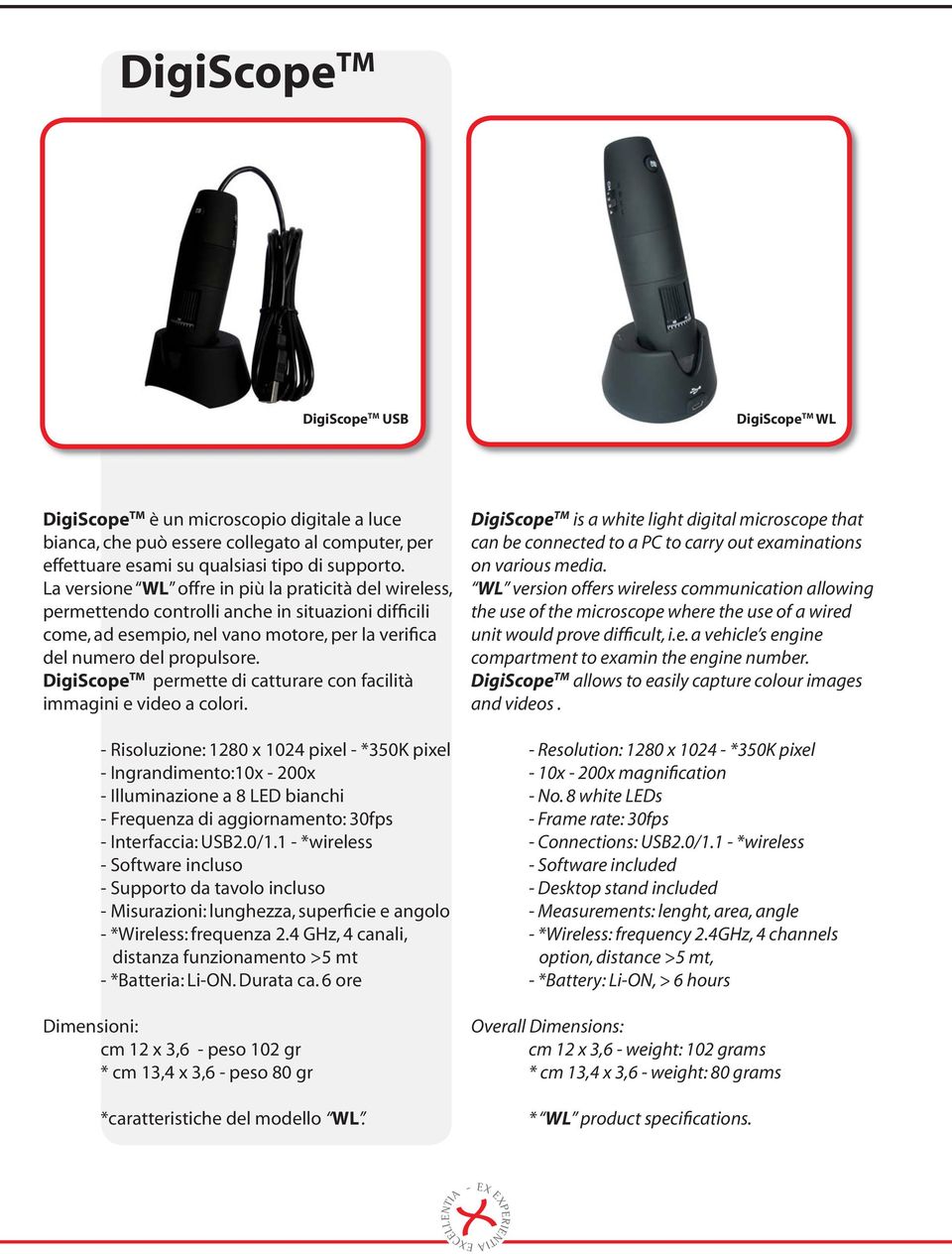 DigiScope TM permette di catturare con facilità immagini e video a colori.