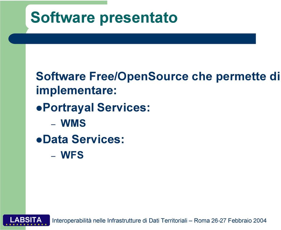 di implementare: Portrayal