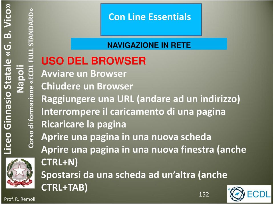 la pagina Aprire una pagina in una nuova scheda Aprire una pagina in una