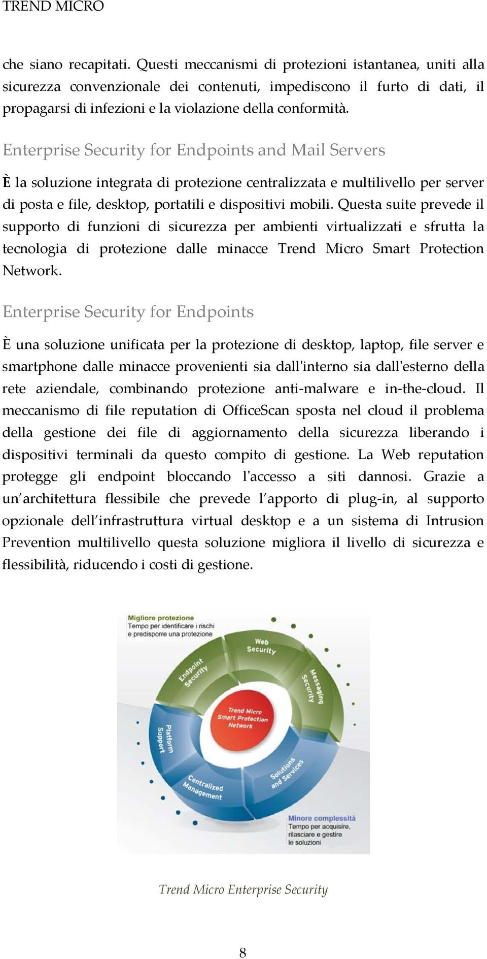 Enterprise Security for Endpoints and Mail Servers È la soluzione integrata di protezione centralizzata e multilivello per server di posta e file, desktop, portatili e dispositivi mobili.