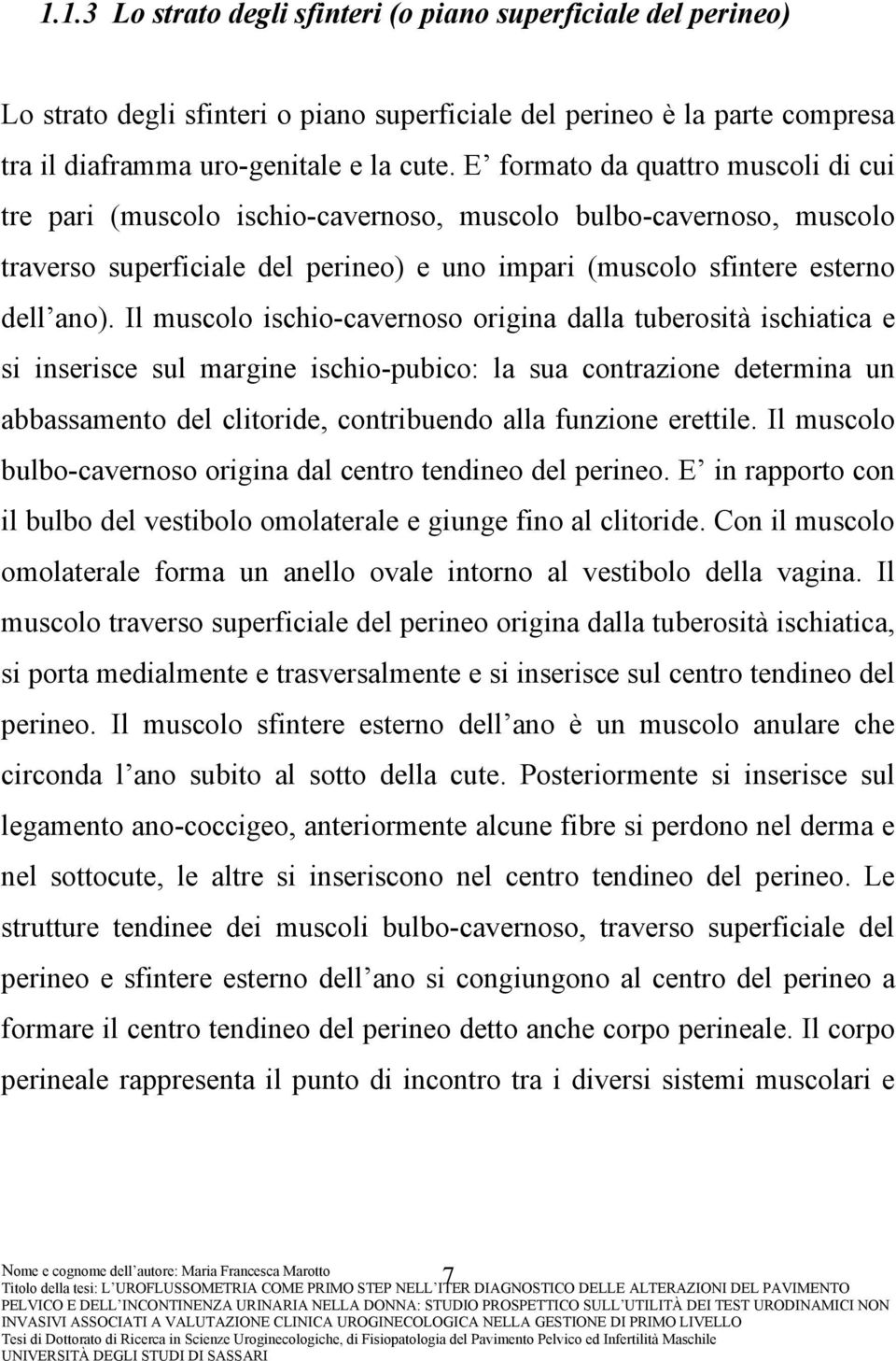 Il muscolo ischio-cavernoso origina dalla tuberosità ischiatica e si inserisce sul margine ischio-pubico: la sua contrazione determina un abbassamento del clitoride, contribuendo alla funzione