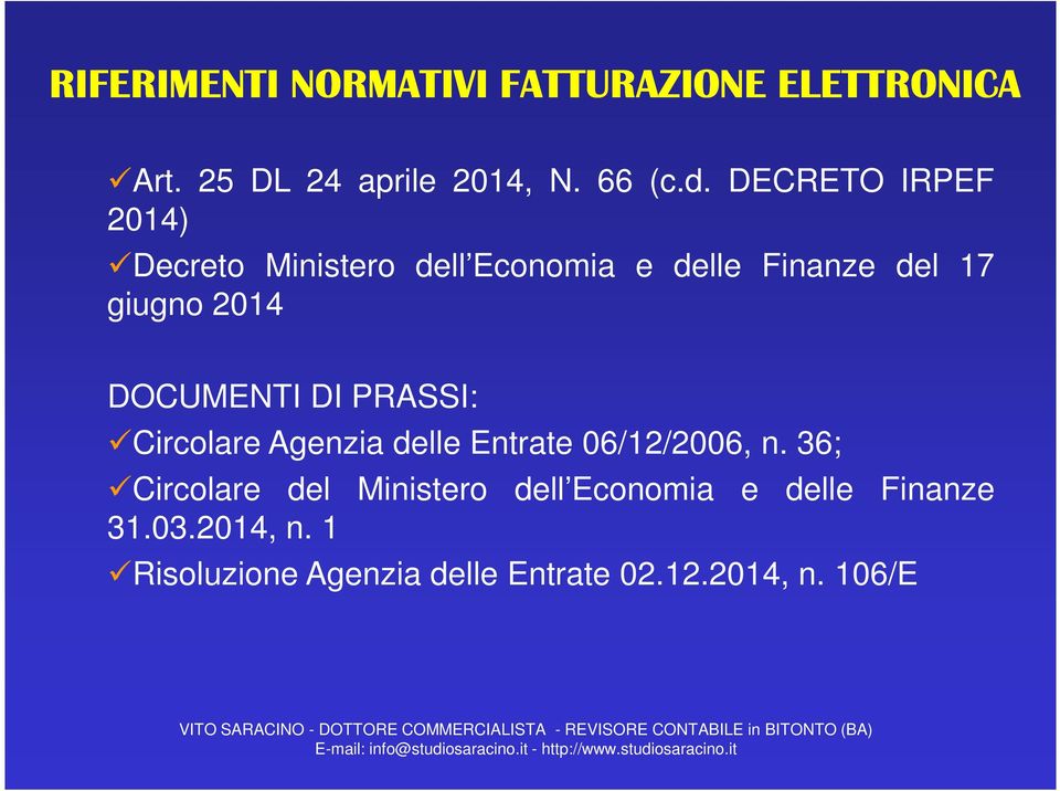 DOCUMENTI DI PRASSI: Circolare Agenzia delle Entrate 06/12/2006, n.