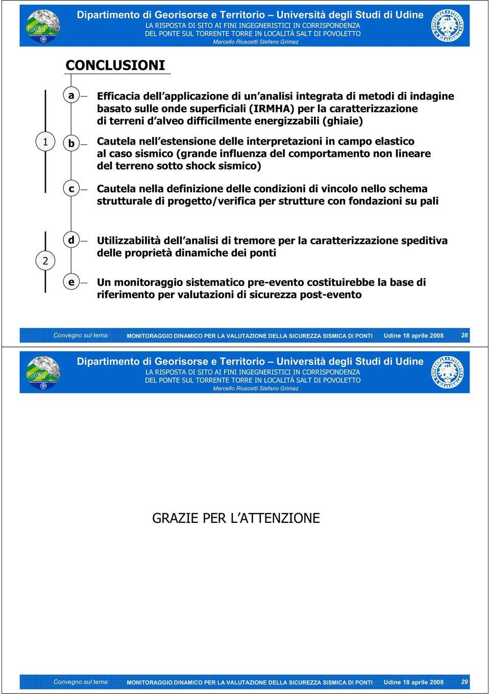 definizione delle condizioni di vincolo nello schema strutturale di progetto/verifica per strutture con fondazioni su pali 2 d e Utilizzabilità dell analisi di tremore per la caratterizzazione