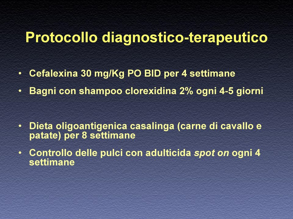 Dieta oligoantigenica casalinga (carne di cavallo e patate) per 8