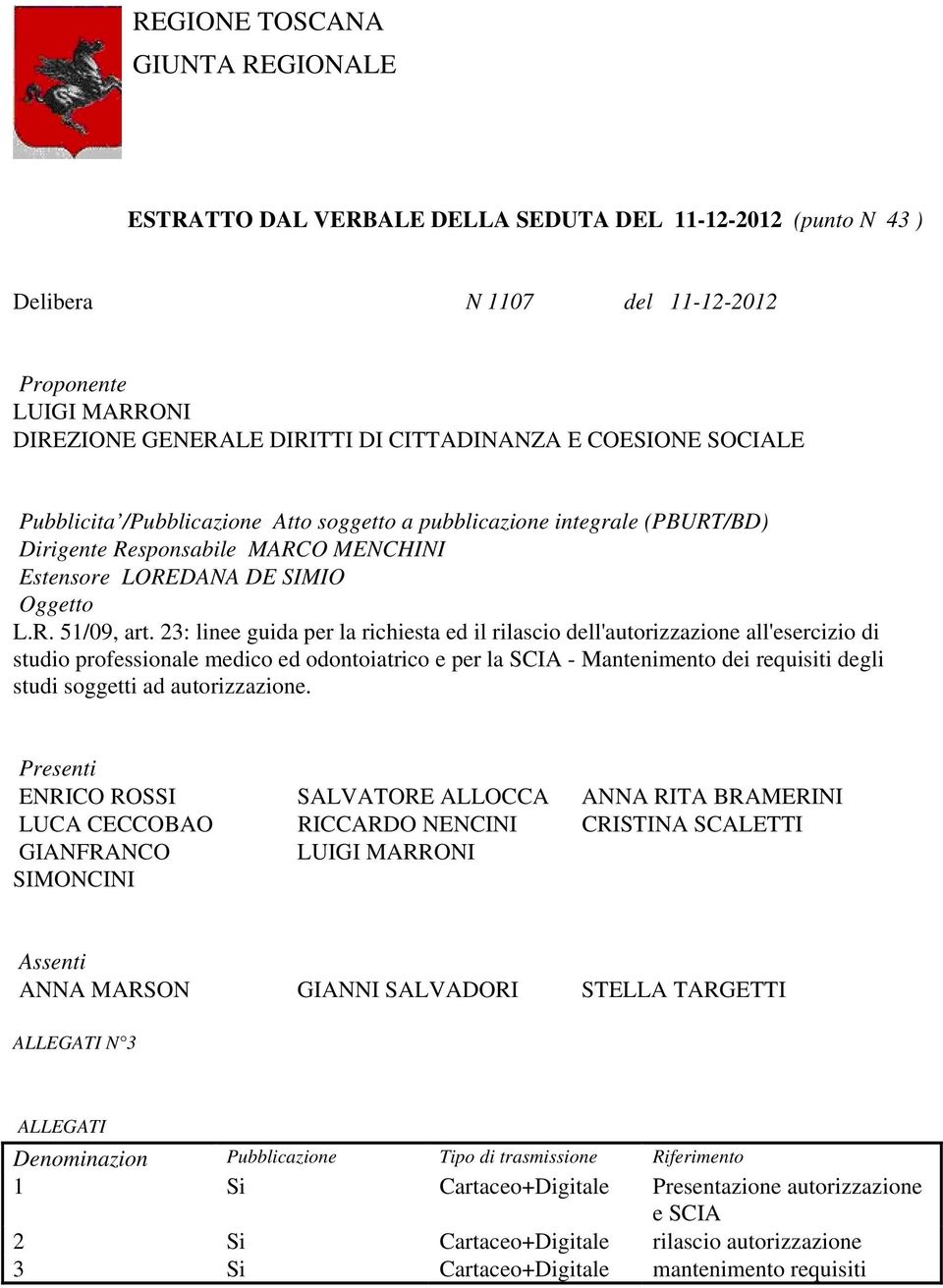 23: linee guida per la richiesta ed il rilascio dell'autorizzazione all'esercizio di studio professionale medico ed odontoiatrico e per la SCIA - Mantenimento dei requisiti degli studi soggetti ad