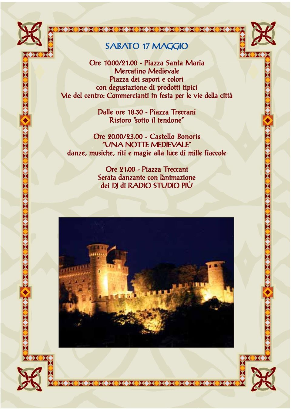 00 - Castello Bonoris UNA NOTTE MEDIEVALE danze, musiche, riti e magie