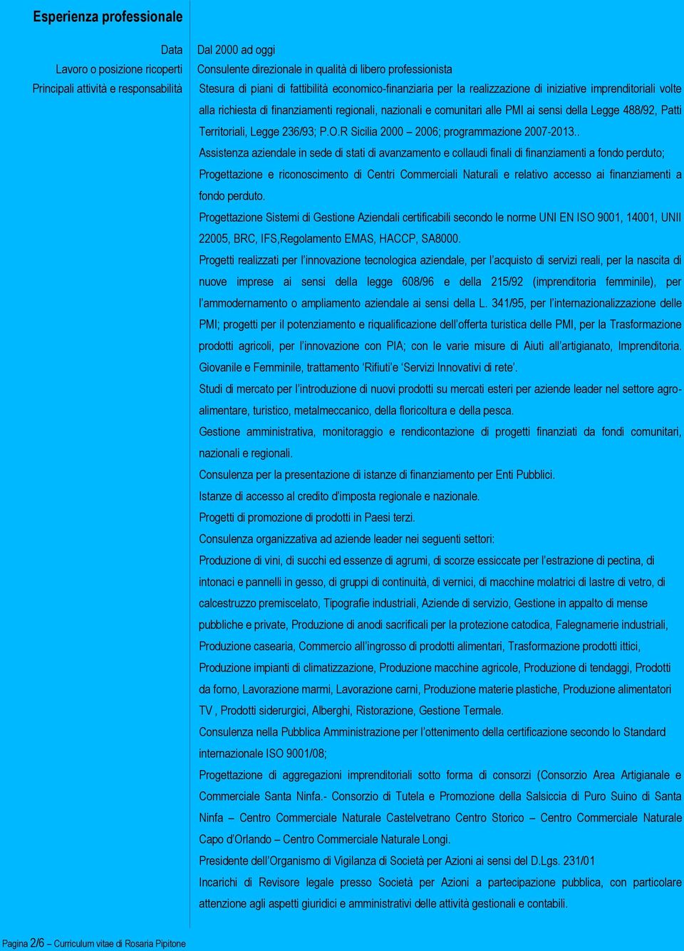 R Sicilia 2000 2006; programmazione 2007-2013.