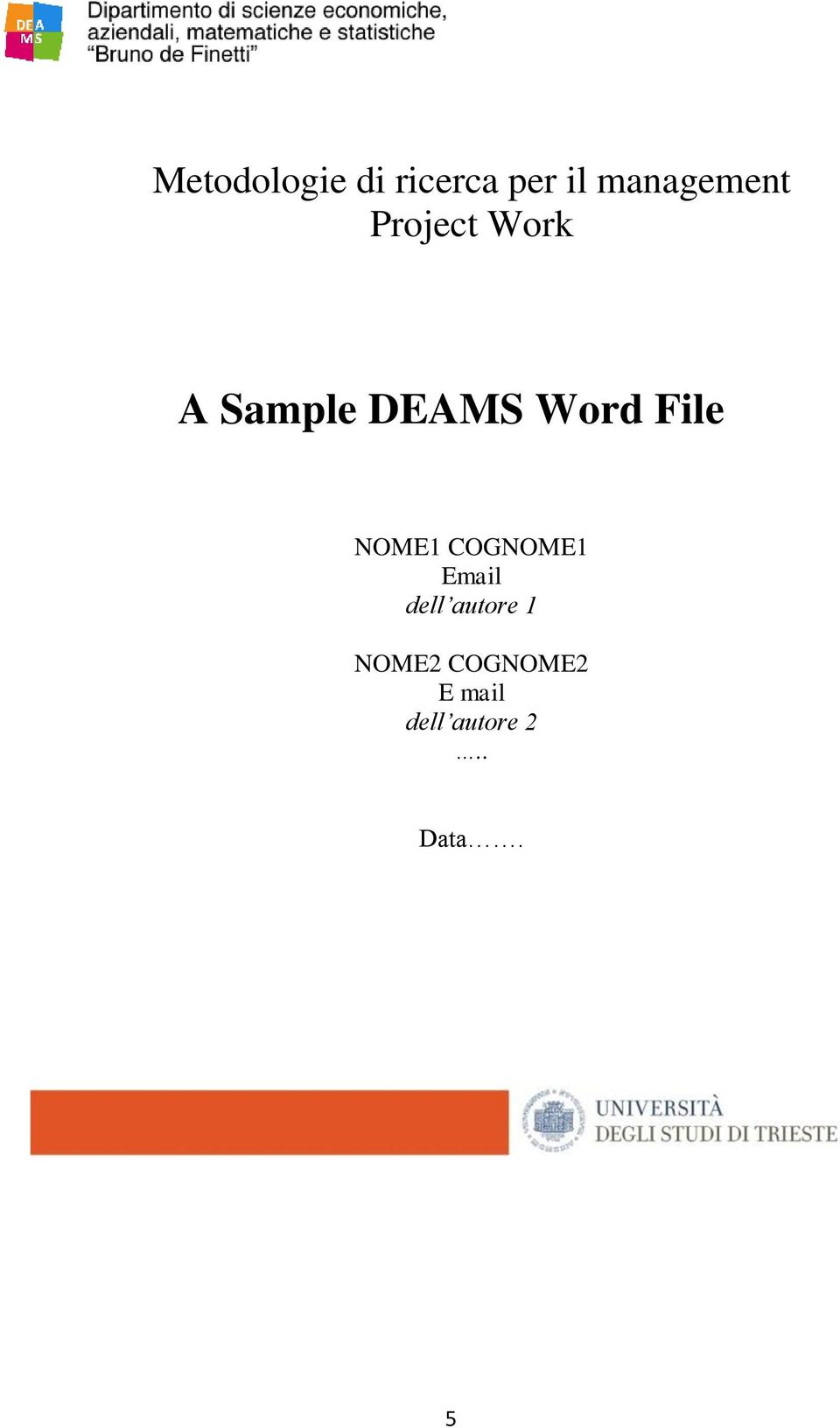 Word File NOME1 COGNOME1 Email dell