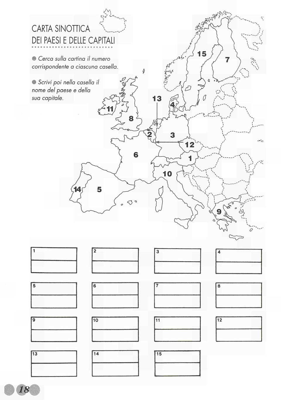 Cartina Europa Da Colorare Con Nomi Immagini Colorare