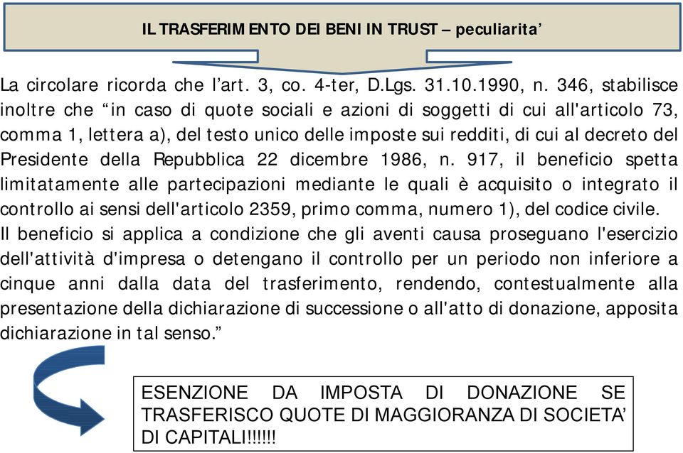 della Repubblica 22 dicembre 1986, n.