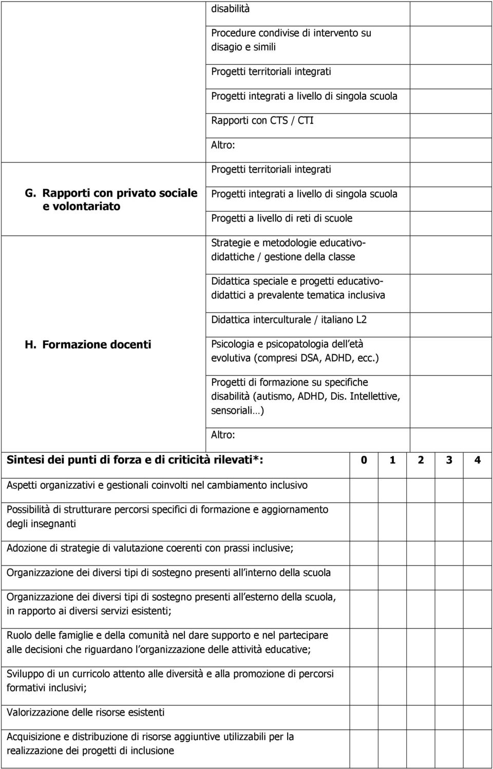 Didattica speciale e progetti educativodidattici a prevalente tematica inclusiva Didattica interculturale / italiano L2 H.