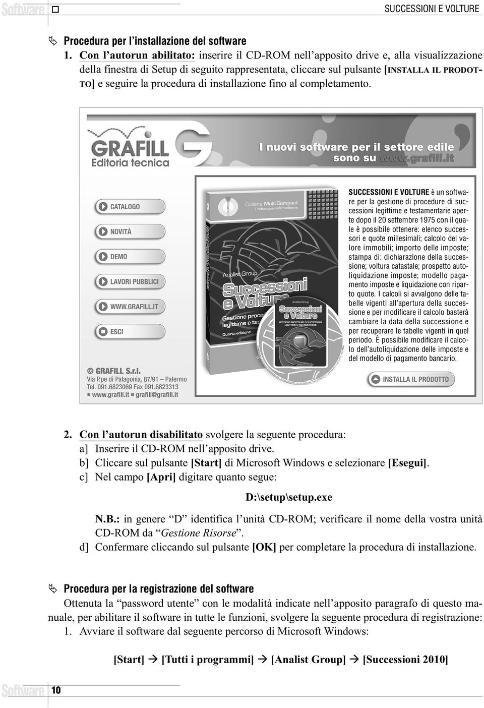 procedura di installazione fino al completamento.