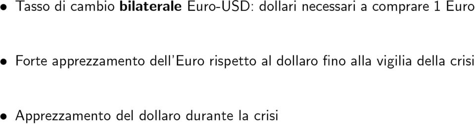 dell Euro rispetto al dollaro no alla vigilia